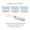 1 jeu de porte-fils dentaires interdentaires de 50 mètres de fil dentaire