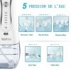 H2ofloss Hydropulseur Jet Dentaire Portable Irrigateur Oral Professionnel Sans Fil - Hydropulseur Dentaire Rechargeable, IPX7