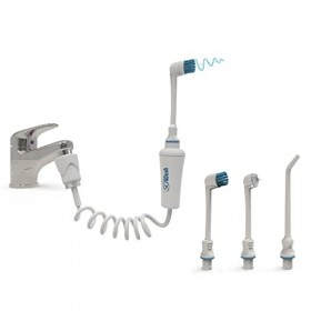 Jet dentaire SOWASH TRIO, Se connecte au robinet, Hydropulseur Dentaire Sans piles ni électricité, 1 tête Vortice + 1 tête de