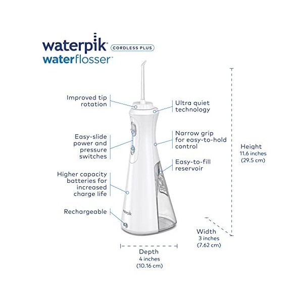 Waterpik - Hydropulseur dentaire sans fil - Jet WP462