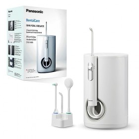 Panasonic EW1614AW503-PACK Hydropulseur Bucco-Dentaire Familial, Jet Ultrasonique, Mode Enfant, 10 Réglages de Pression, IPX7