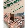 3120 Pcs Vert Nail Strass Gemmes Kit EBANKU Nail Art Cristal Flatback Nail Bijou Gemmes Diamants