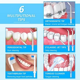 h2ofloss Lot de 6 embouts de rechange pour HF-2 HF-6 Ne convient pas aux autres marques