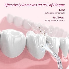 Cordless Water Flosser - DIY Portable Oral Irrigator Rechargeable Collapsible Travel Teeth Cleaner for Brace Sinus Rinse w...