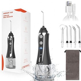Hydropulseur Jet Dentaire Électrique, 300ML Jet Dentaire, 5 Mode Jet Dentaire Hydropulseur