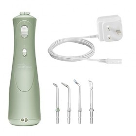 Waterpik Hydropulseur sans fil avec 2 réglages de pression, outil de retrait de plaque dentaire, idéal pour les voyages ou le