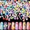 PAGOW Lot de 100 mini sucettes 3D pour décoration dongles - Accessoires pour ongles - Breloques - Fournitures de manucure - 