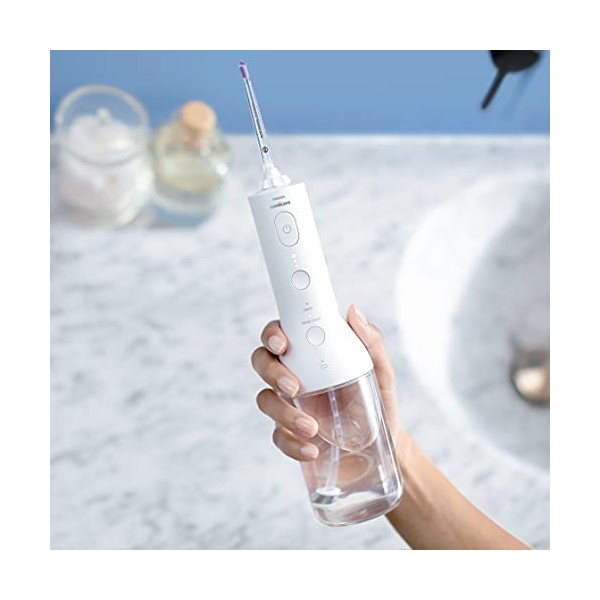 Philips Sonicare HX3806/31 - Hydropulseur sans fil pour les dents, les gencives et les soins dentaires - Blanc