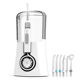 NCRD Flosser deau électrique, irrigateur Oral Dentaire sans Fil - 3 Modes, 6 Conseils 600 ML, Eau étancheflosser 