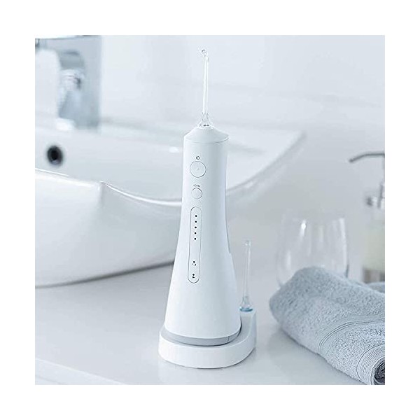 NCRD Flosser deau Professionnel sans fil Dental irrigateur oral - portable et rechargeable IPX7 imperméable 5 modes Soie de 