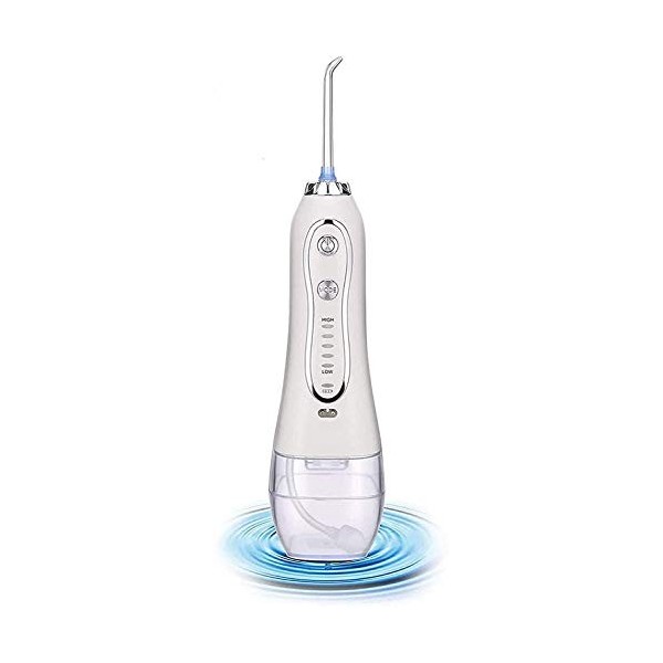 NCRD Flosser Dentaire de leau Rechargeable sans Fil: Nettoyeur de Dents de Puissance avec USB Câble, IPX7 Flosser imperméabl