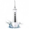 NCRD Flosser deau sans fil for dents, irrigateur oral dentaire professionnel de 250 ml, portable et rechargeable IPX7 imperm