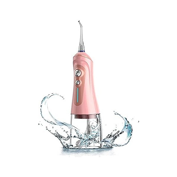 NCRD Eau Flosser professionnel sans fil dentaire irrigateur oral, réservoir deau portable de 320 ml et rechargeable IPX7 éta