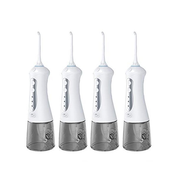 BIGMALL Hydropulseur Jet Dentaire 300ml Électrique 3 Modes et 3 Buses Water Jet Oral Irrigateur sans Fil IPX7 Etanche à leau