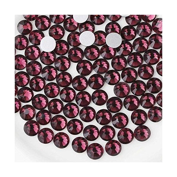 Beadsland 1440 PCS strass à dos plat pierres précieuses rondes pour Nail Art et Craft Glue Fix, Aigue-marine SS20 4.6-4.8mm ...