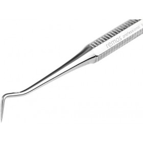 REMOS Cure-dents à extrémité pointue et plate en acier inoxydable - 9 cm