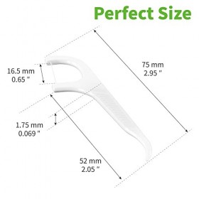 Fils Dentaire avec manche - 200 pièces de dental floss/cure dent en soie pour une hygiène bucco-dentaire optimale - Nettoyage