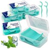 Fil Dentaire 300 PCS Porte Fils Dentaire, Fil Dentaire Sticks Jetable Oral Nettoyage Floss Fil Dentaire Flossers 5 Paquets, D