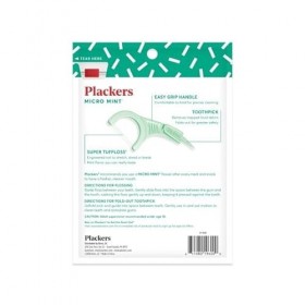 Plackers Lot de 3 flossers dentaires Micro menthe 90 pièces