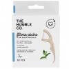 Humble Natural Dental Floss Picks - Flossers - Cure-fil dentaire - Bâtonnets de soie dentaire - 2 x 50 pièces