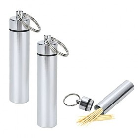 Porte Cure Dents En Métal, Boîte à Cure Dents Poche, Boîte de Cure Dents, Boîte de Rangement Portable pour Cure-Dents Poche p