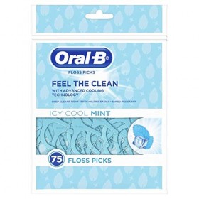 75 porte-fils dentaires Oral-B Complete - Goût menthe forte