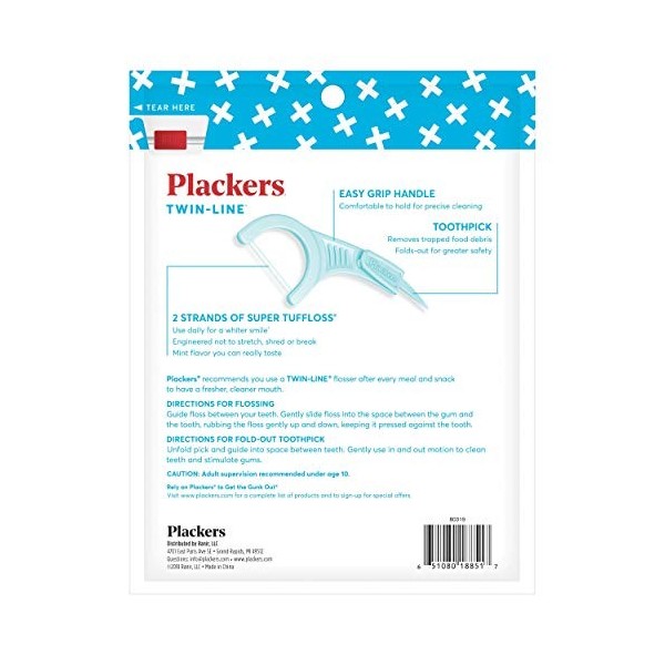 Plackers Twin-Line Dental Flossers by Plackers