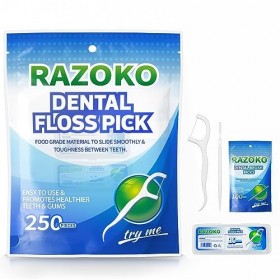 Fil dentaire Picks cure-dents haute ténacité bâtons 250pcs avec étuis portables et 100pcs cure-dents interdentaires BrushPick