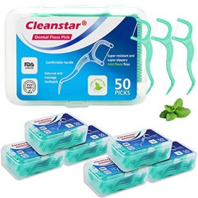 SaiXuan Fil Dentaire 300 PCS Porte fils Dentaire, Fil Dentaire Sticks Jetable Oral Nettoyage Floss Fil Dentaire Flossers 6 pa