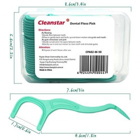 SaiXuan Fil Dentaire 300 PCS Porte fils Dentaire, Fil Dentaire Sticks Jetable Oral Nettoyage Floss Fil Dentaire Flossers 6 pa