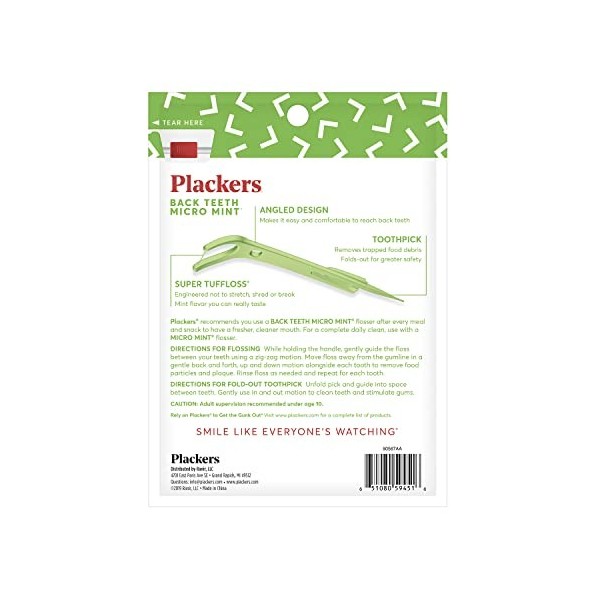 Plackers Flossers à Angle Droit, Lot de 2 Total - 150 Pièces 