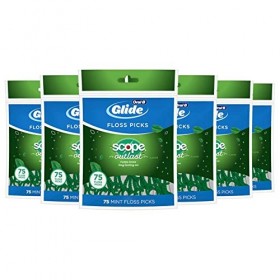 Oral B Plus Scope Outlast Lot de 6 sachets de 75 porte-fils dentaires Menthe longue durée
