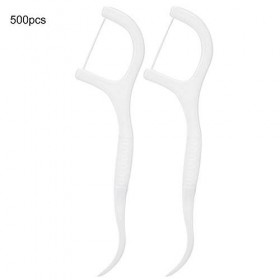 Fil dentaire 500 pièces, bâton de fil dentaire jetable, cure-dents Portanle, fil de détachage de dents, fil dentaire propre e