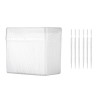 Lot de 1100 cure-dents jetables en plastique avec étui transparent