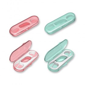 Boîte de 20 cure-dents professionnels de voyage avec 2 étuis de rangement, pour famille, hôtel, voyage