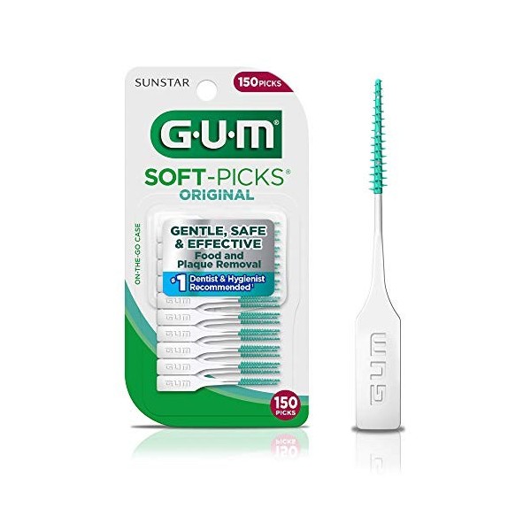 GUM Soft-Picks Original Dental Picks, 150 Count Pack of 6 