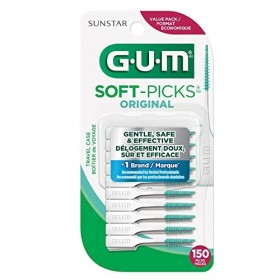 GUM Soft-Picks Original Dental Picks, 150 Count Pack of 6 