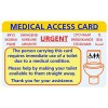 Carte daccès médicale pour demander un accès urgent aux toilettes. 3 