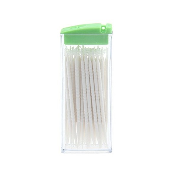 Bluelans® 50 x Cure-dents portable en plastique sans odeur couleur aléatoire 
