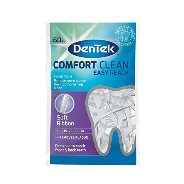Dentek Comfort Clean Lot de 60 cure-dents pour le dos