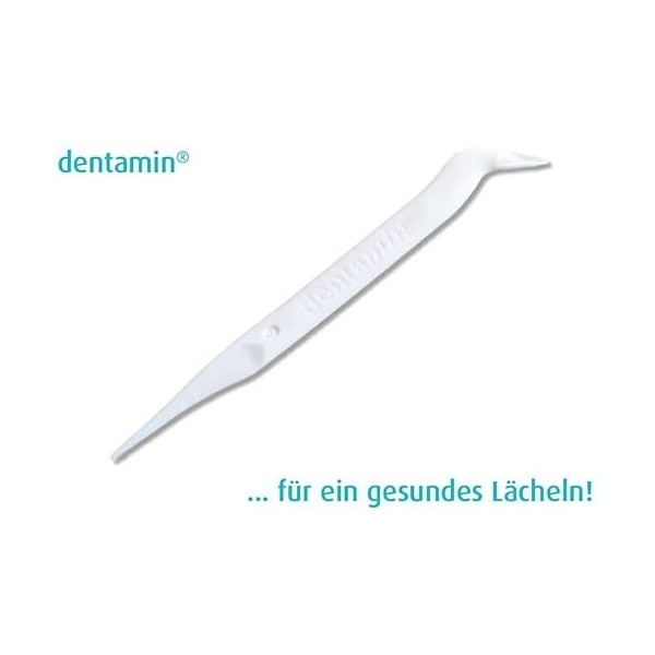 AROBA Dentamin Lot de 50 cure-dents emballés individuellement hygiénique Blanc