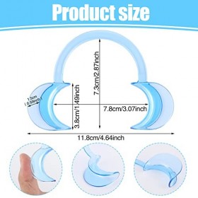 12 Pièces Ecarteur Bouche, C-forme Ouvre Ecarteur Dentaire pour Inspection Orale et Blanchiment Dents, Mâche-Mots pour Jeux d