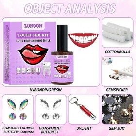 Strass Dentaire Tooth Gem Kit Avec Colle Strass Dent Kit Strass Dentaire Professionnel Strass Dentaire Kit De Gemme Dentaire 