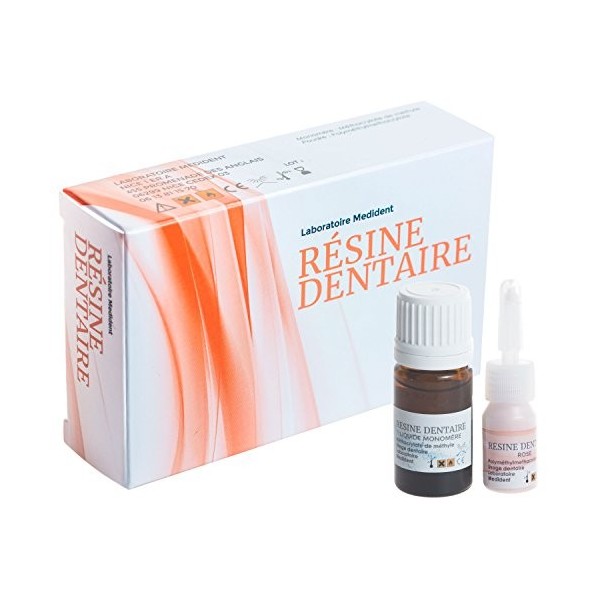 Laboratoire Medident RESINE DENTAIRE ROSE POUR APPAREIL DENTAIRE