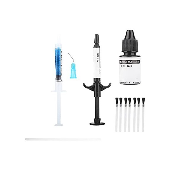 Kit de Collage Dentaire Orthodontique, Outils de Kit de Système Adhésif Photopolymérisable Adhésif, Kit de Gemme de Dent de C
