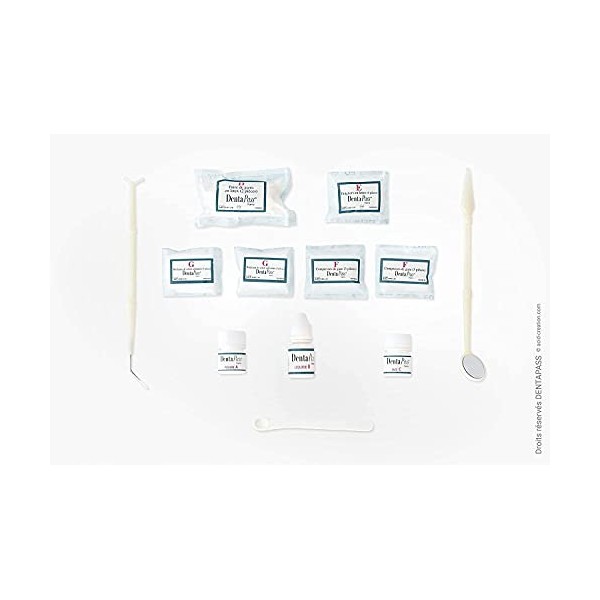 DentaPass Kit Urgence Dentaire Indispensable | Pansement Dentaire, Ciment Dentaire, Soulage les Douleurs Dentaires - Entrepri