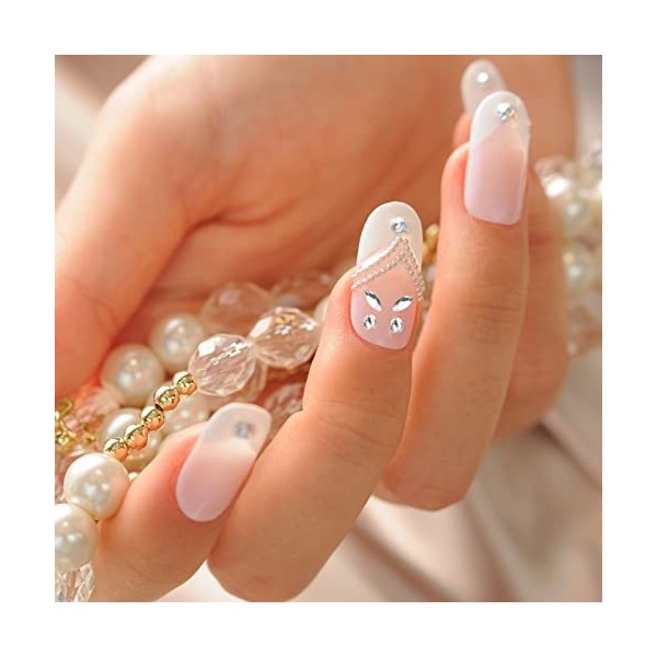 Crystal Dentaire Ornements dents décoration ongles bijoux blanc Strass de Cristal de Gemme avec boîte en plastique