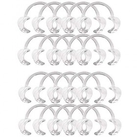 Lezed Ouvre-bouche de Type C Ouvre-Bouche Dentaire Bouche en Forme de C Écarteur Bouche Jeu Dentaire Vérifiez C-Rétracteur Fo