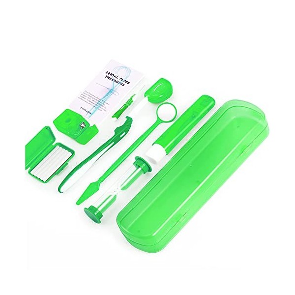 ZKSMNB Kit de soins orthodontiques - Kit de nettoyage orthodontique portable - Brosse en V - Brosse interdentaire - Brosse de