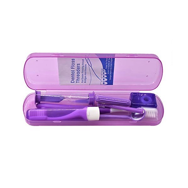 Angzhili Kit de soins orthodontiques pour brosse à dents orthodontique Kit de soins dentaires